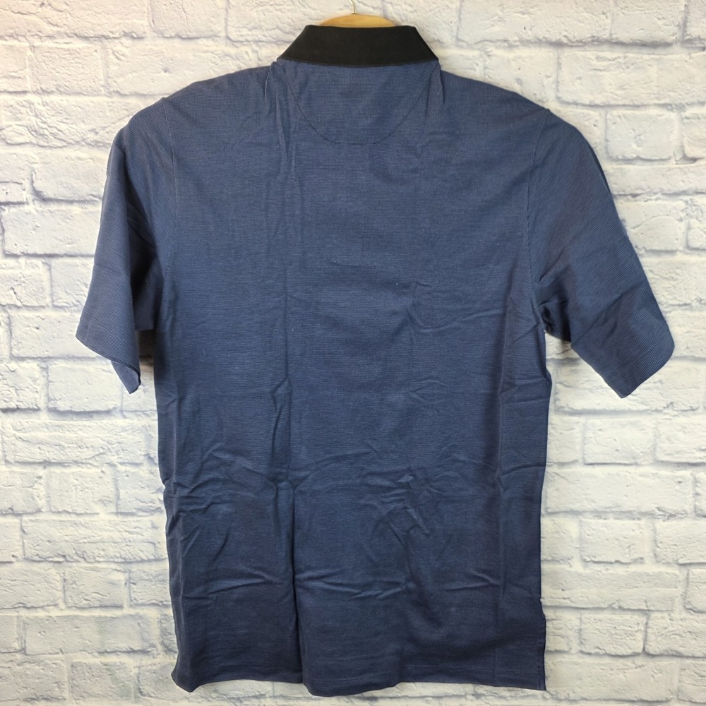 Polo‎ Golf Ralph Lauren Men Blue Black Check Cotton Short Sleeve Shirt Size XL - Picture 3 of 6